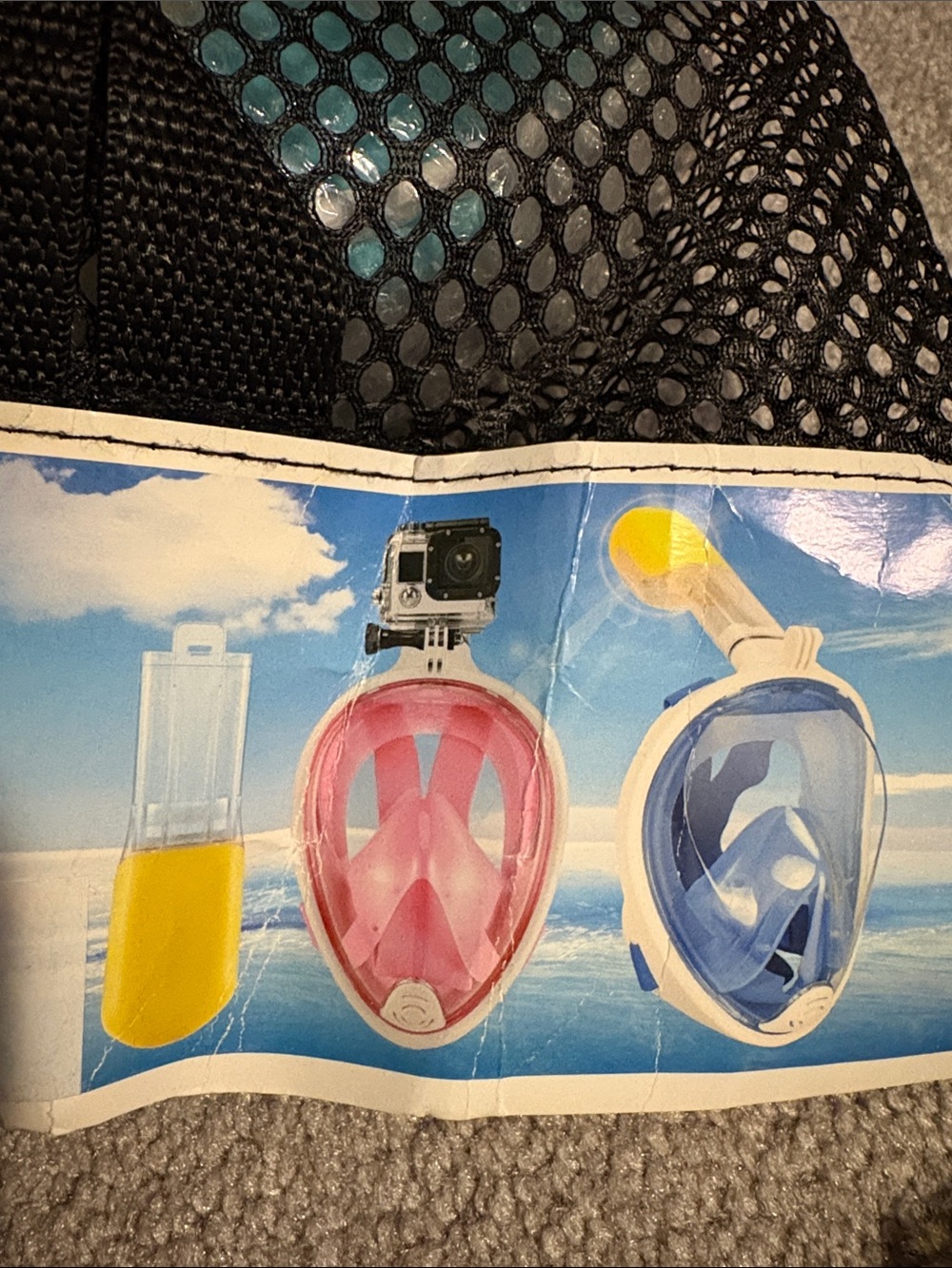 Full Face Snorkel Mask - Green L-XL